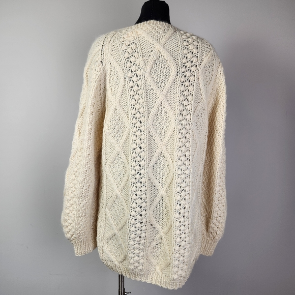 VTG PIERA'S Italian wool fisherman knit sweater - Picture 2 of 8